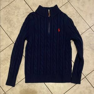 Ralph Lauren Navy Cable Knit Sweater